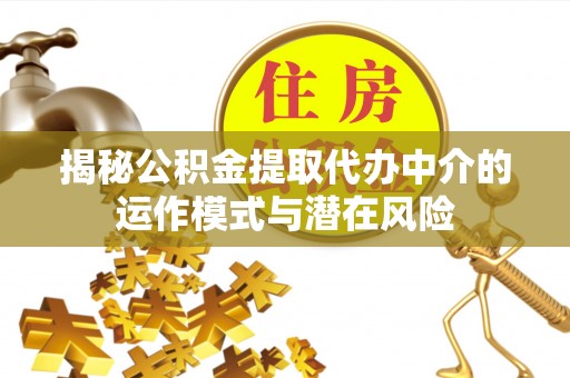 新晃揭秘公积金提取代办中介的运作模式与潜在风险